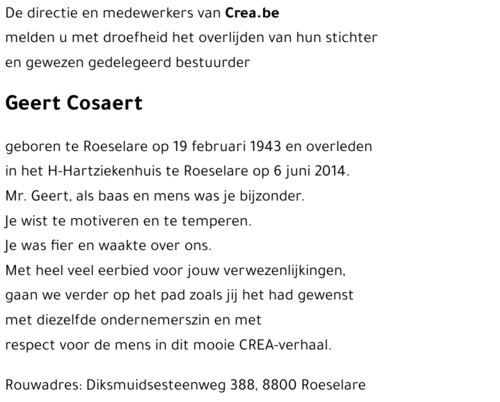 Geert Cosaert