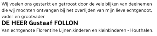 Gustaaf FOLLON