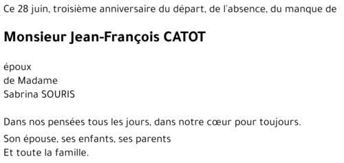 Jean-François CATOT