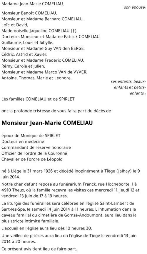 Jean-Marie COMELIAU