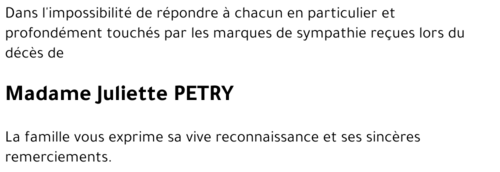 Juliette PETRY