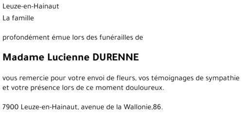 Lucienne Durenne