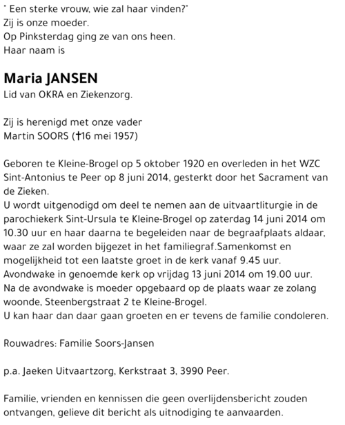 Maria JANSEN