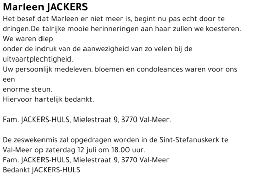 Marleen Jackers