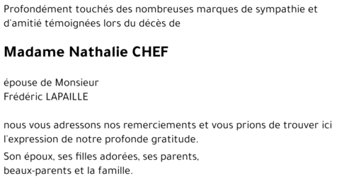 Nathalie CHEF