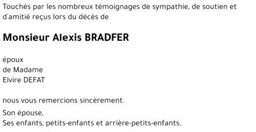 Alexis BRADFER