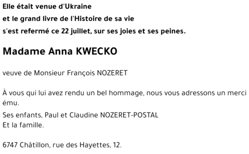 Anna KWECKO