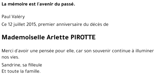 Arlette PIROTTE