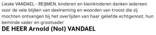 Arnold (Nol) VANDAEL