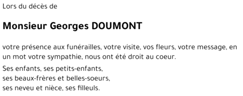 Georges DOUMONT