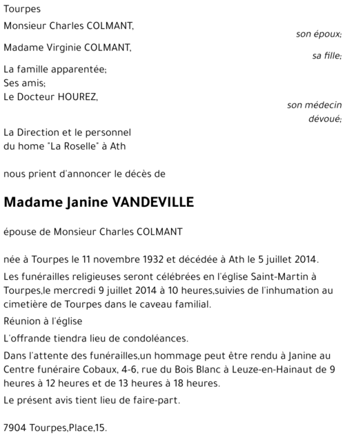 Janine Vandeville