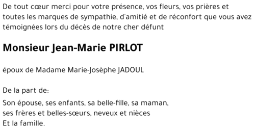jean-marie PIRLOT