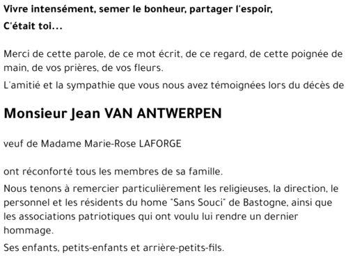 Jean VAN ANTWERPEN