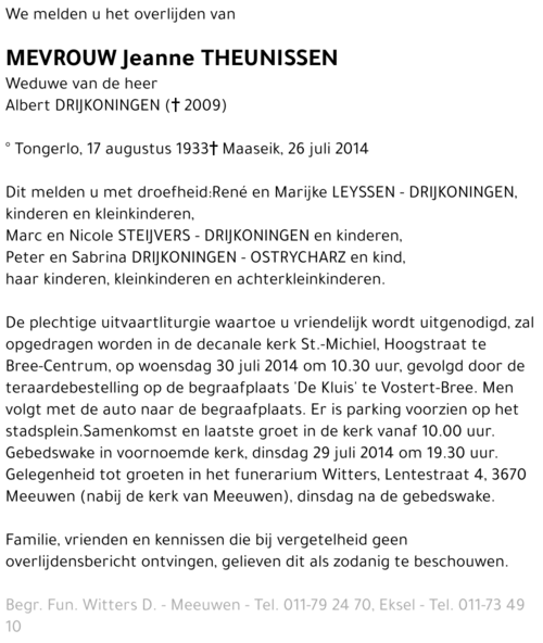 Jeanne Theunissen
