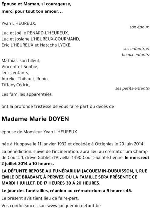 Marie DOYEN