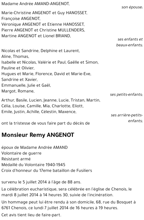 Remy ANGENOT