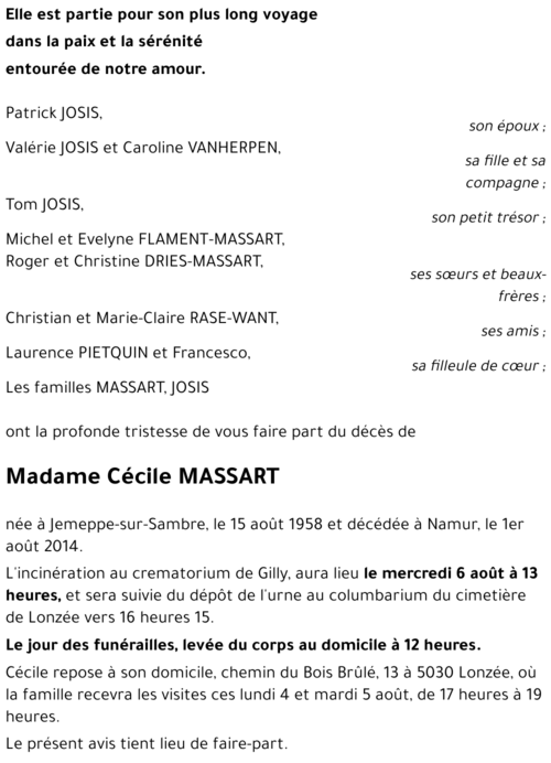 Cécile MASSART