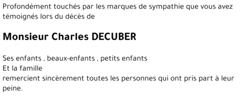 Charles DECUBER