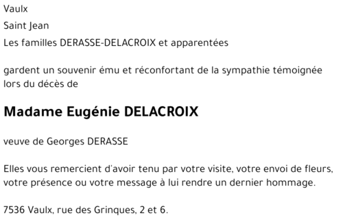Eugénie DELACROIX