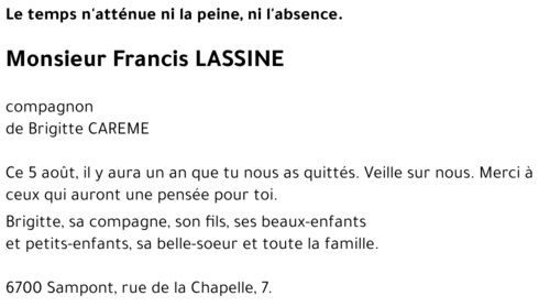 Francis LASSINE