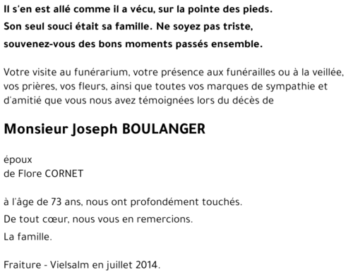 Joseph BOULANGER