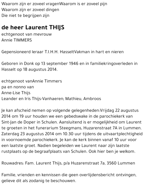 Laurent Thijs