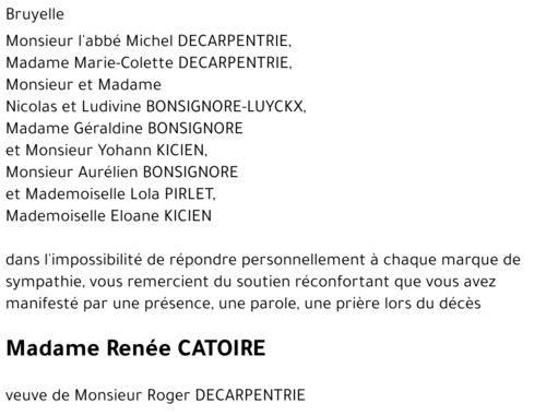 Renée CATOIRE