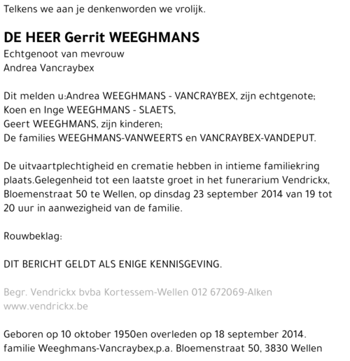 Gerrit Weeghmans