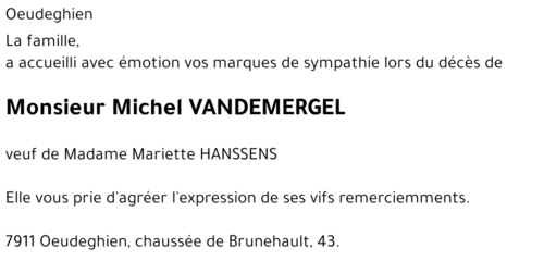 Michel VANDEMERGEL