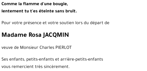 Rosa JACQMIN