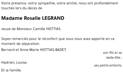 Rosalie LEGRAND