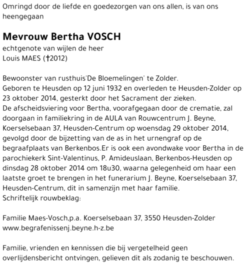 Bertha Vosch