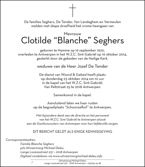 Blanche Seghers