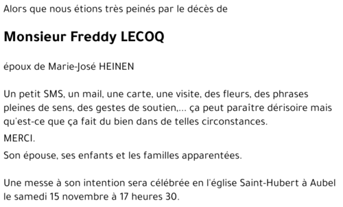 Freddy LECOQ
