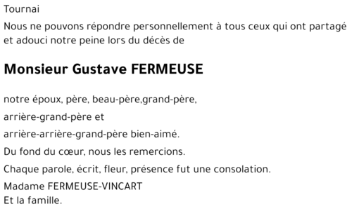 Gustave FERMEUSE