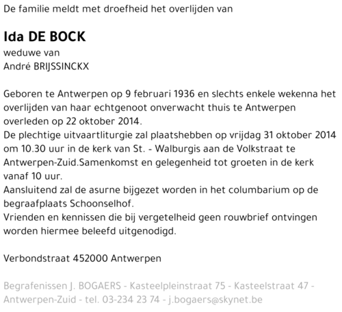 Ida De Bock