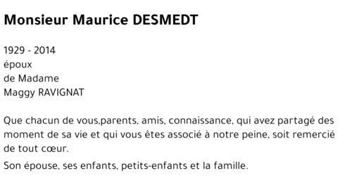 Maurice DESMEDT