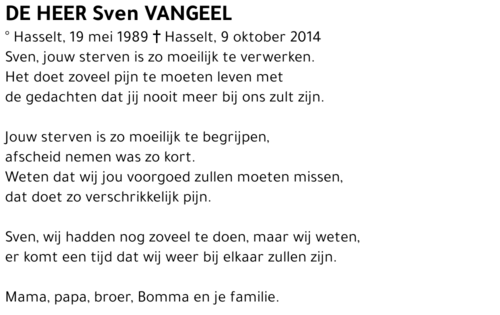 Sven Vangeel