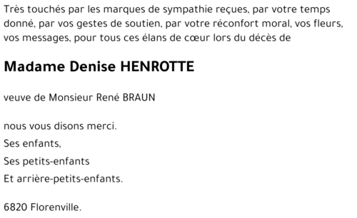 Denise HENROTTE