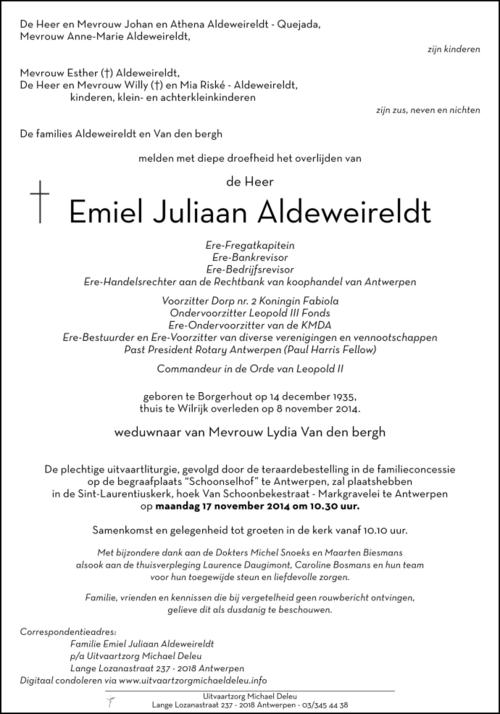 Emiel Juliaan Aldeweireldt