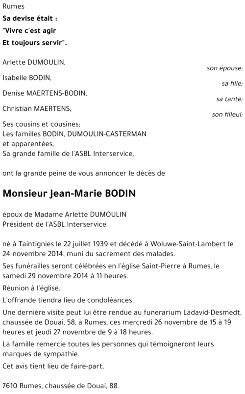 Jean-Marie BODIN