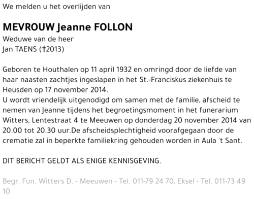Jeanne Follon