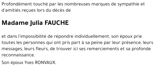 Julia FAUCHE