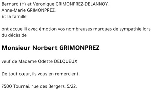 Norbert GRIMONPREZ
