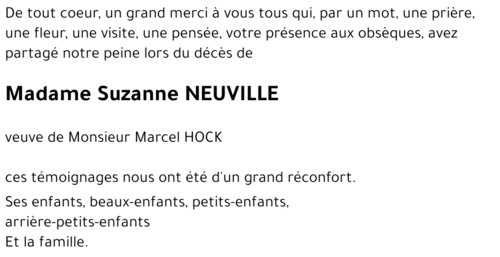 Suzanne NEUVILLE