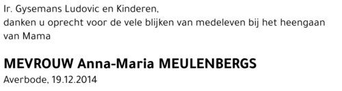 Anna-Maria Meulenbergs