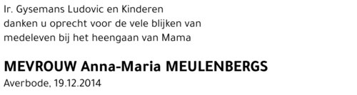 Anna-Maria Meulenbergs