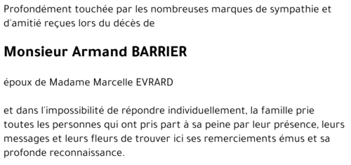 Armand BARRIER