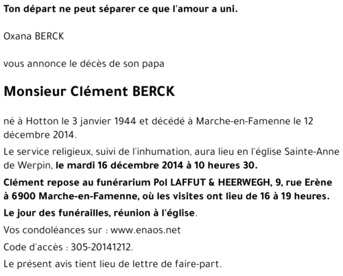 Clément BERCK