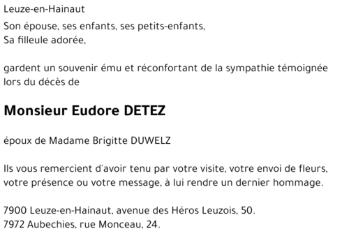 Eudore DETEZ